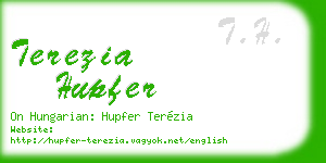 terezia hupfer business card